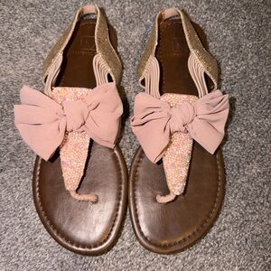 Pink Bow Sandals
